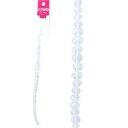 AussieSuperStore Jewellery Making Supplies Strung Beads Crystal Squashed Facet Crystal AB Strung Beads Squashed Facet Crystal AB | Jewellery Making Beads 9323823178956 BBS2014046